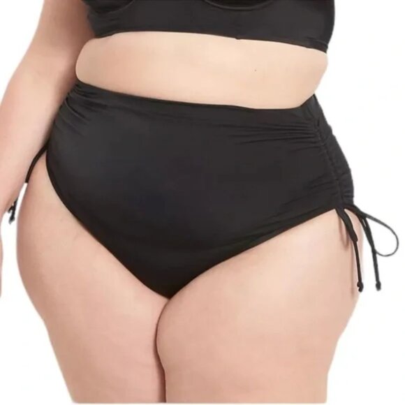 Cacique Swim Bottoms Size 26 High Waist Cinch Side Briefs - Picture 1 of 10